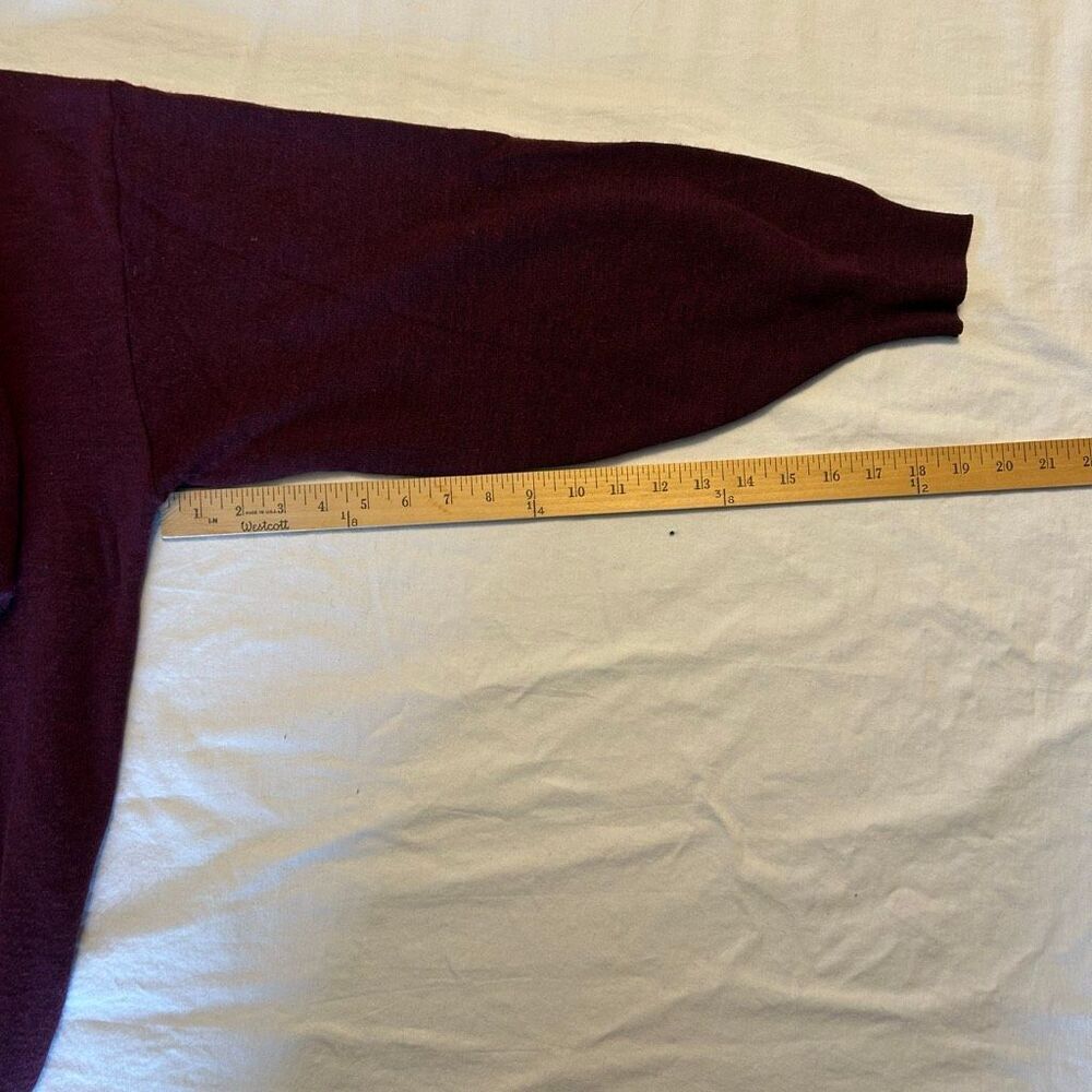 Tundra Canada Virgin Merino Wool Polo Sweater | Men’s XL | Burgundy - Picture 7 of 9